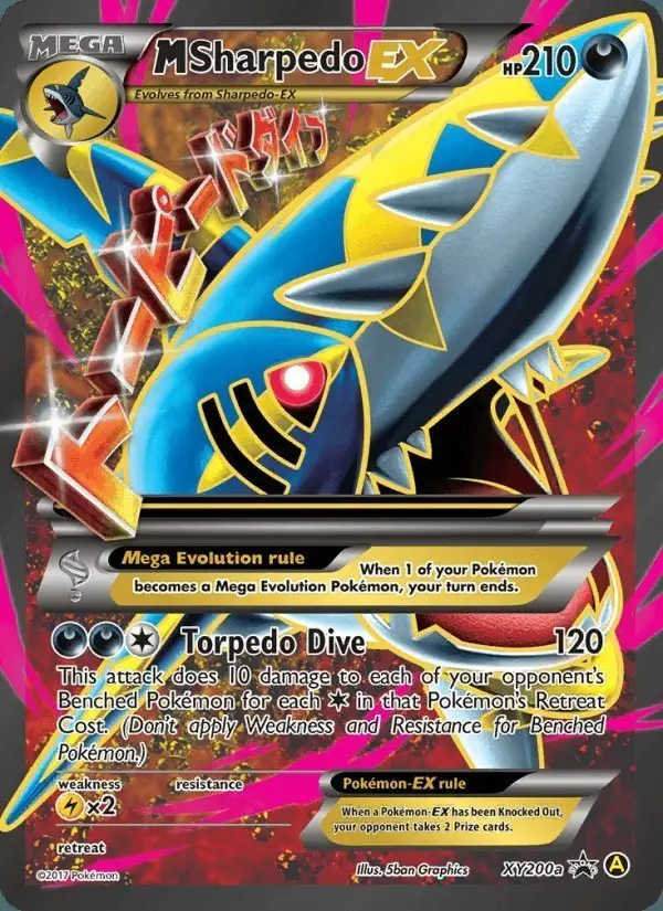 M Sharpedo-EX #XY200a XY Black Star Promos PSA 10