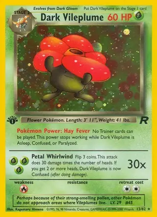Dark Vileplume #13 Team Rocket PSA 10