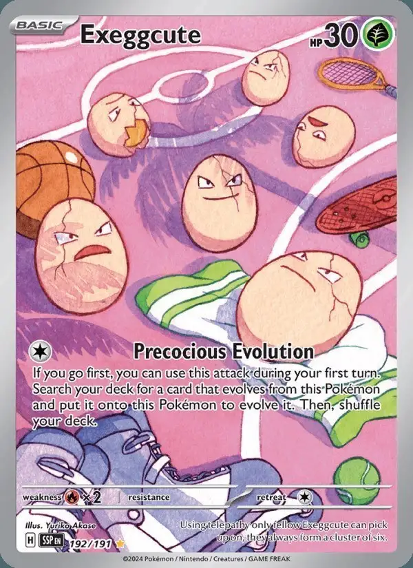 Exeggcute #192 Surging Sparks PSA 10