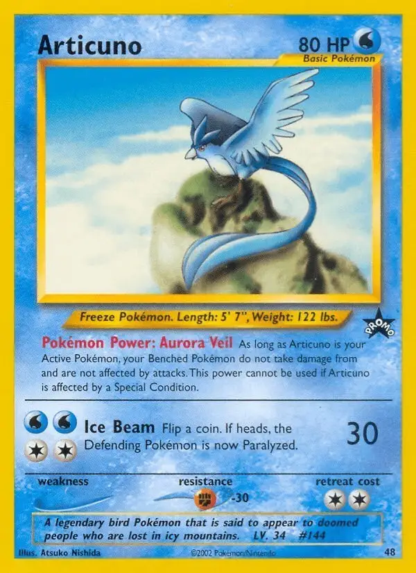 Articuno #48 Wizards Black Star Promos PSA 10