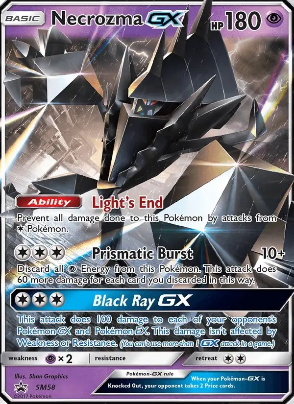 Necrozma GX #SM58 SM Black Star Promos PSA 10