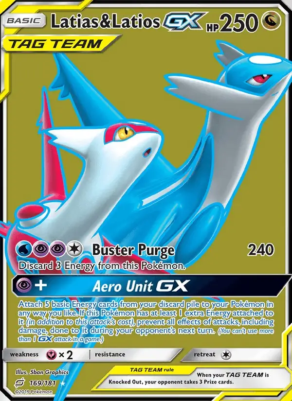 Latias & Latios GX #169 Team Up PSA 10