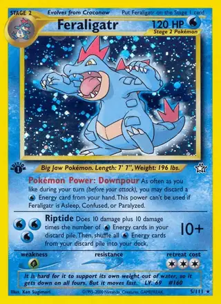 Feraligatr #5 Neo Genesis PSA 10