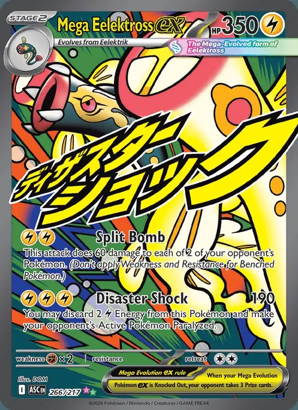 Mega Eelektross ex #266 Ascended Heroes PSA 10