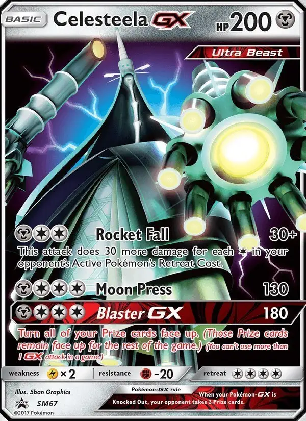 Celesteela GX #SM67 SM Black Star Promos PSA 10