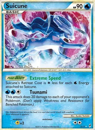 Suicune #SL11 Call of Legends PSA 10