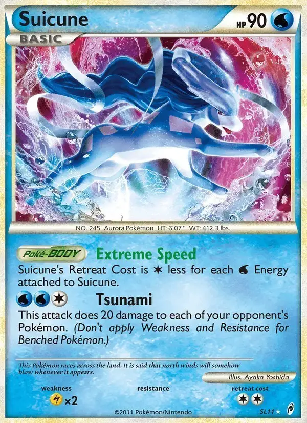 Suicune #SL11 Call of Legends PSA 10