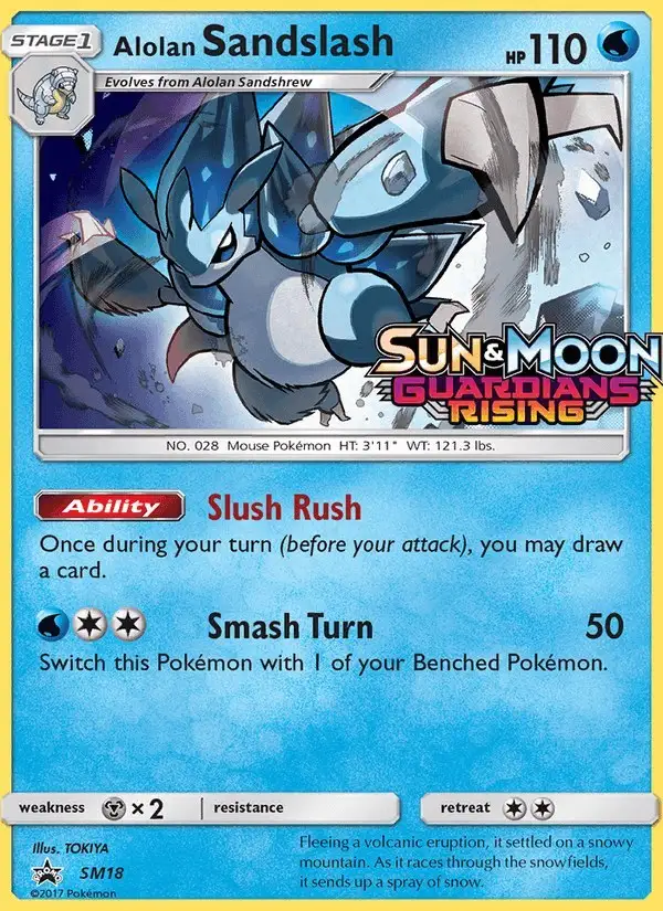 Alolan Sandslash #SM18 SM Black Star Promos PSA 10