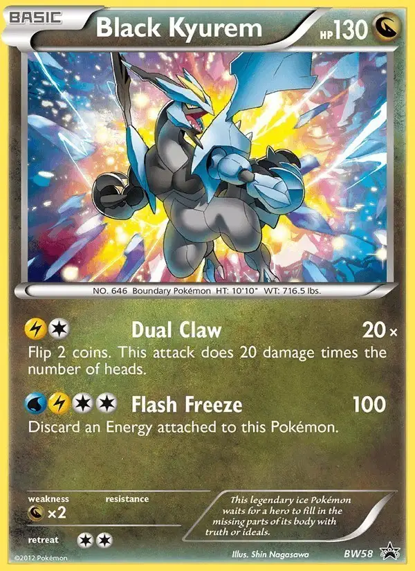 Black Kyurem #BW58 BW Black Star Promos PSA 10