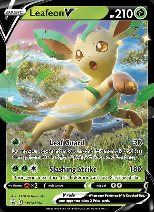 Leafeon V #SWSH194 SWSH Black Star Promos PSA 10