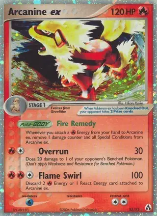 Arcanine ex #83 Legend Maker PSA 10
