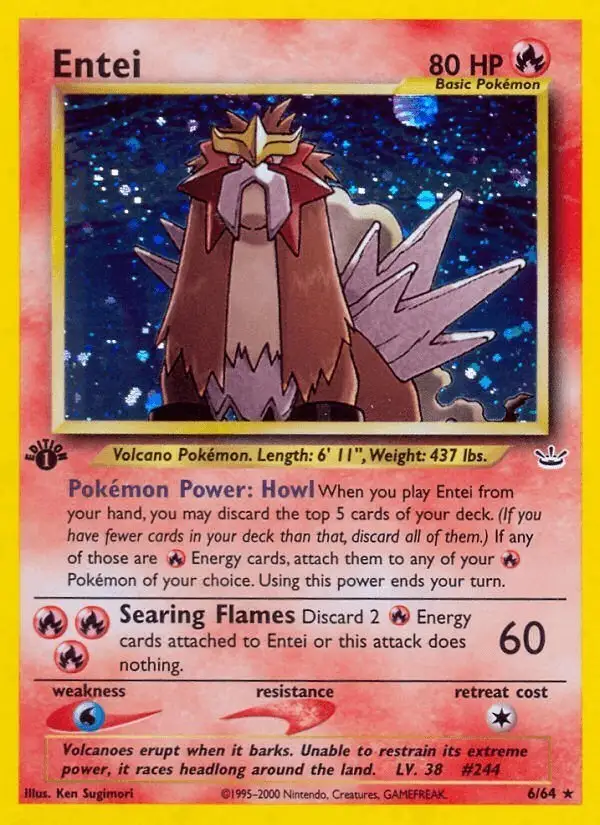 Entei #6 Neo Revelation PSA 10