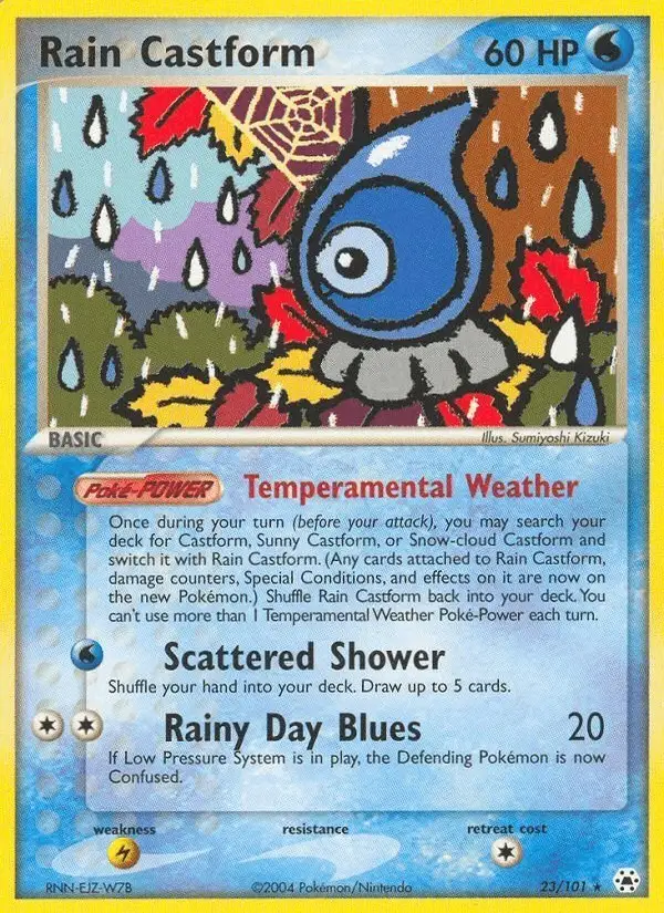 Rain Castform #23 Hidden Legends PSA 10