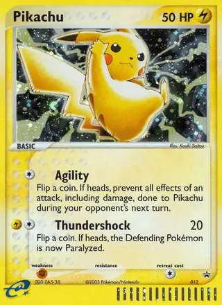 Pikachu #12 Nintendo Black Star Promos PSA 10