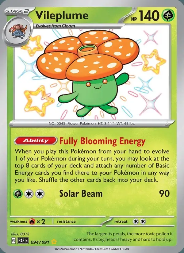 Vileplume #094 Paldean Fates PSA 10