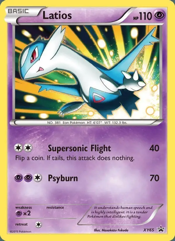 Latios #XY65 XY Black Star Promos PSA 10