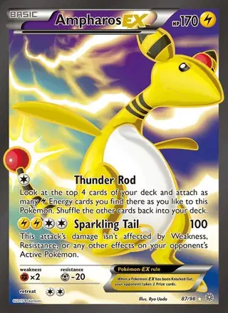 Ampharos EX #87 Ancient Origins PSA 10