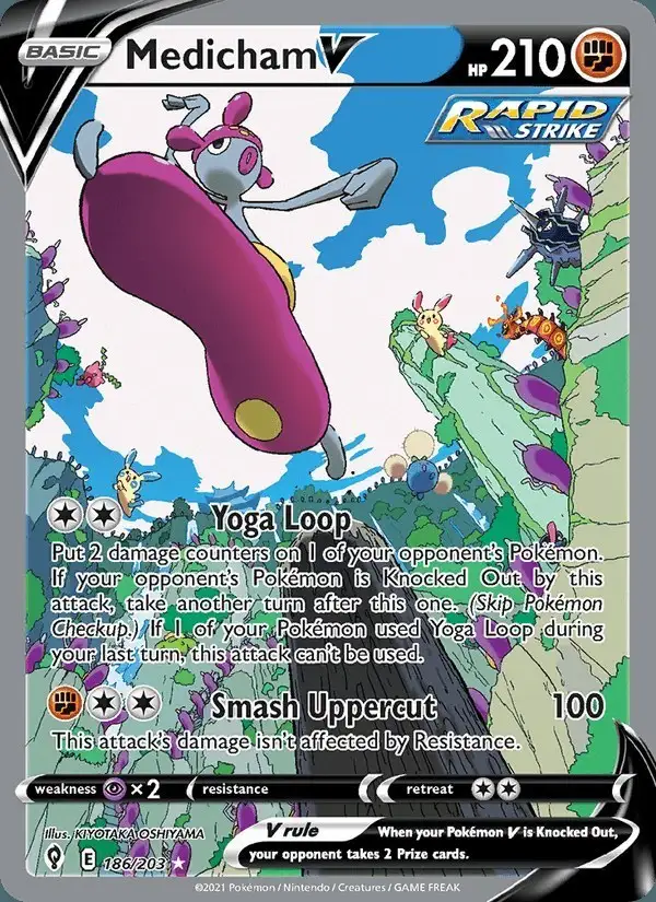 Medicham V #186 Evolving Skies PSA 10