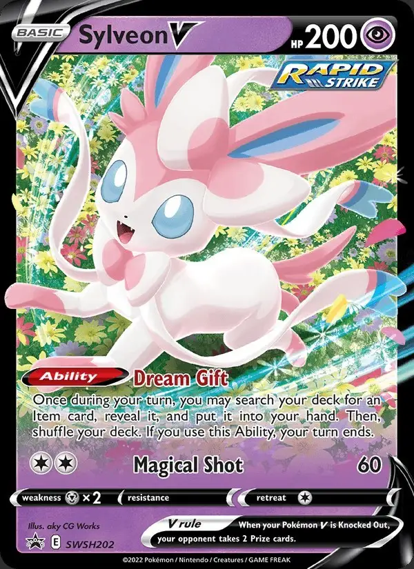 Sylveon V #SWSH202 SWSH Black Star Promos PSA 10
