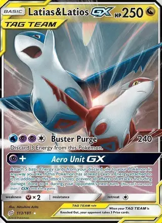 Latias & Latios GX #113 Team Up PSA 10