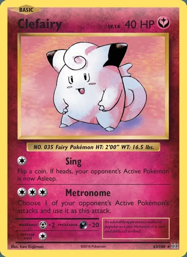 Clefairy #63 Evolutions PSA 10