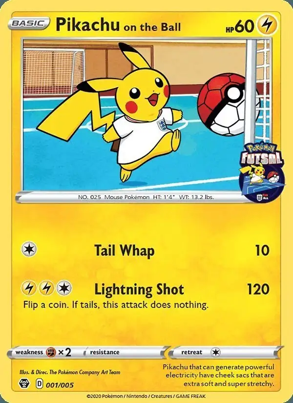 Pikachu on the Ball #1 Futsal 2020 PSA 10