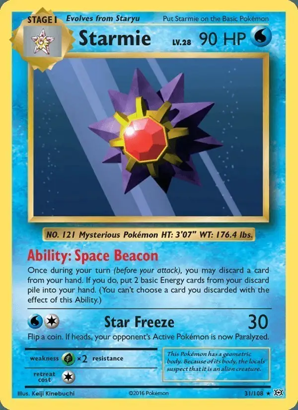 Starmie #31 Evolutions PSA 10