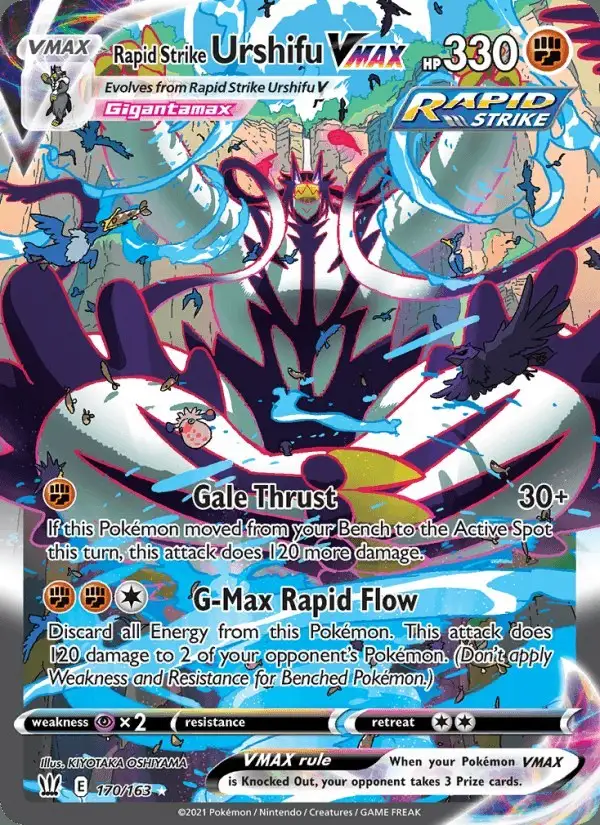 Rapid Strike Urshifu VMAX #170 Battle Styles PSA 10