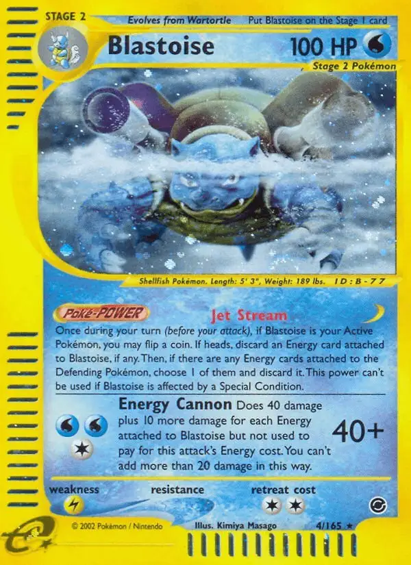 Blastoise #4 Expedition Base Set PSA 10