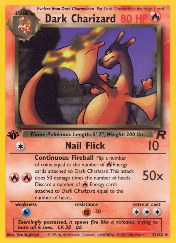 Dark Charizard #21 Team Rocket PSA 10