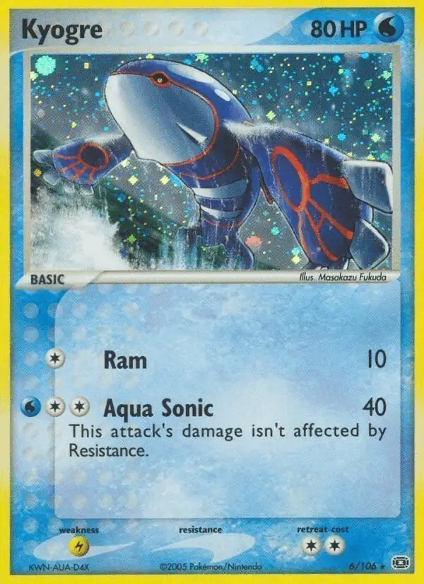 Kyogre #6 Emerald PSA 10