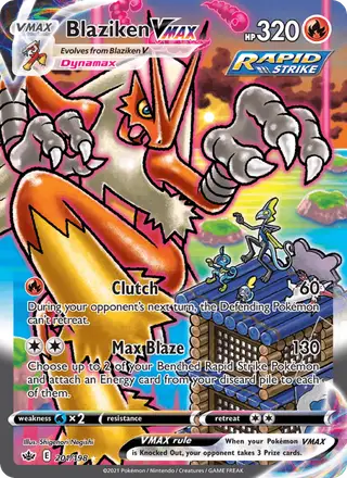 Blaziken VMAX (Full Art) #201 Chilling Reign PSA 10
