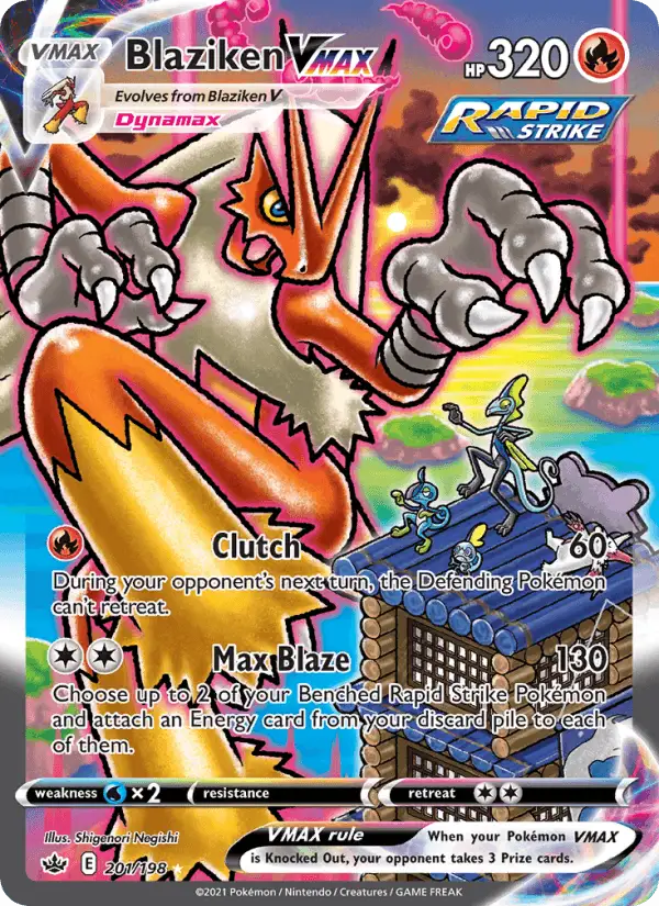 Blaziken VMAX (Full Art) #201 Chilling Reign PSA 10