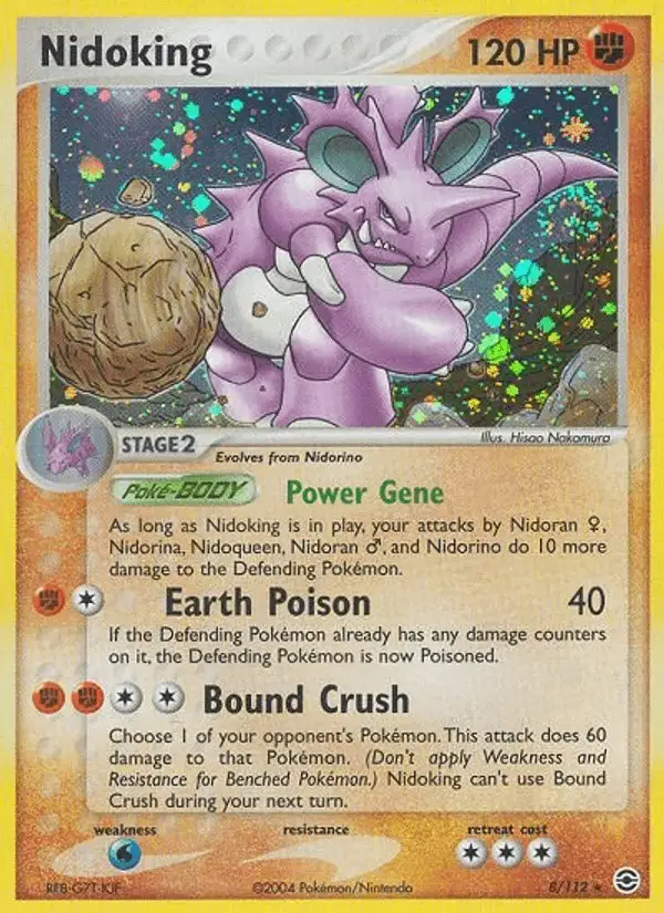 Nidoking #8 FireRed & LeafGreen PSA 10