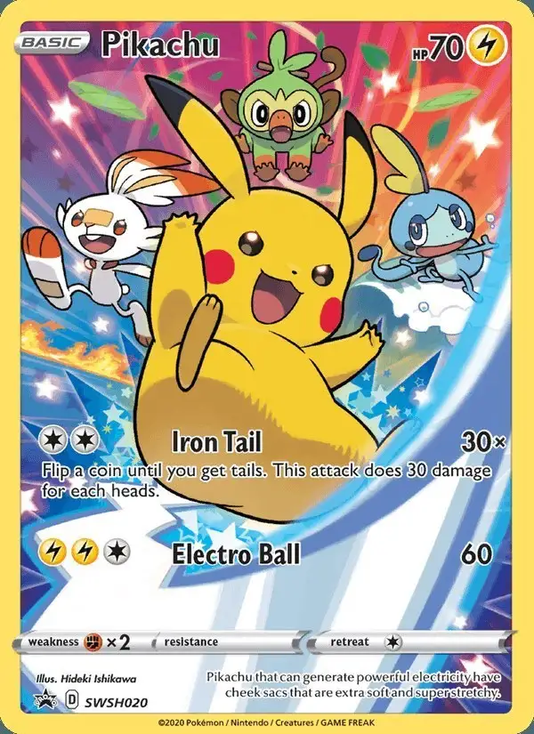 Pikachu #SWSH020 SWSH Black Star Promos PSA 10