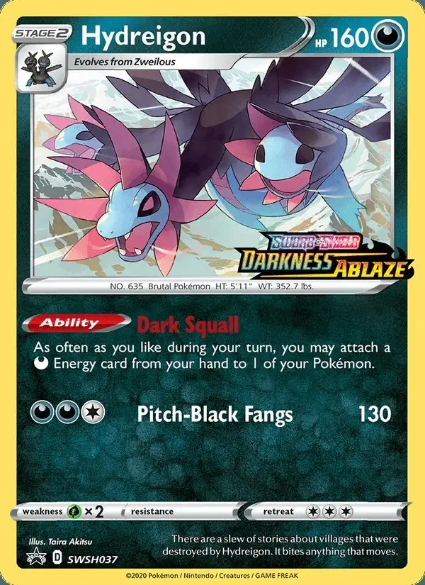 Hydreigon #SWSH037 SWSH Black Star Promos PSA 10
