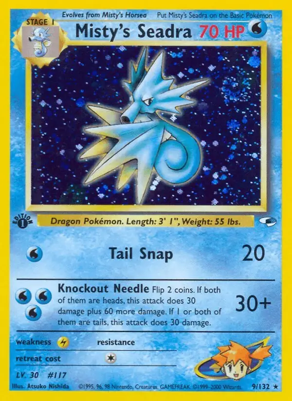 Misty's Seadra #9 Gym Heroes PSA 10