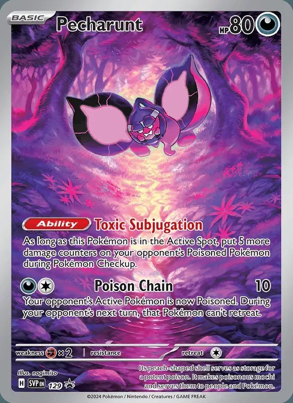 Pecharunt #129 SVP Black Star Promos PSA 10
