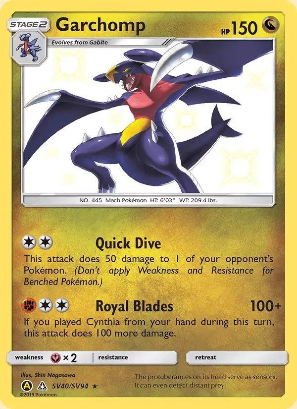 Garchomp #SV40 Hidden Fates Shiny Vault PSA 10
