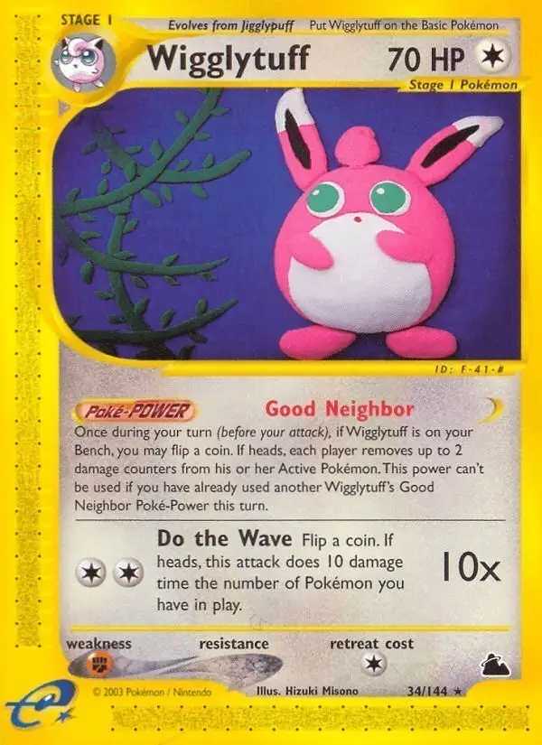 Wigglytuff #34 Skyridge PSA 10