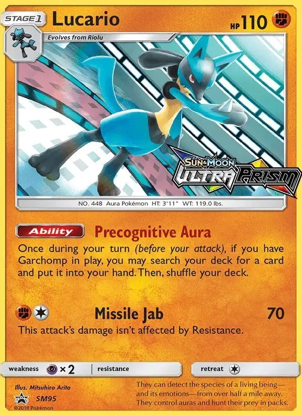 Lucario #SM95 SM Black Star Promos PSA 10