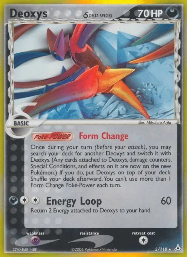 Deoxys δ #3 Holon Phantoms PSA 10