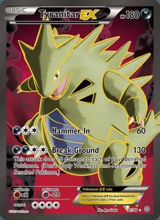 Tyranitar EX #91 Ancient Origins PSA 10