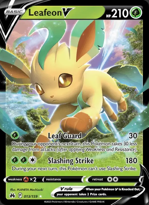 Leafeon V #013 Crown Zenith PSA 10