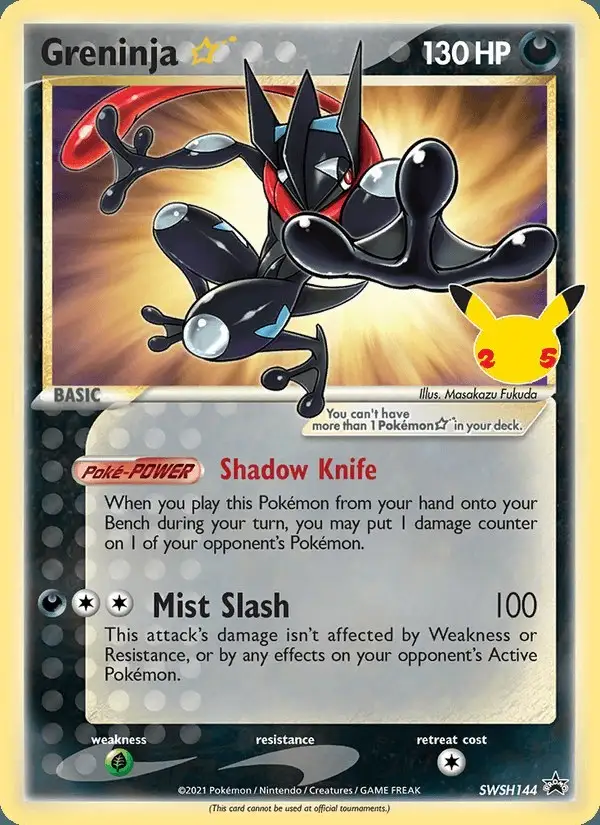Greninja ☆ #SWSH144 SWSH Black Star Promos PSA 10