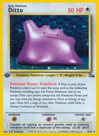 Ditto #3 Fossil PSA 10