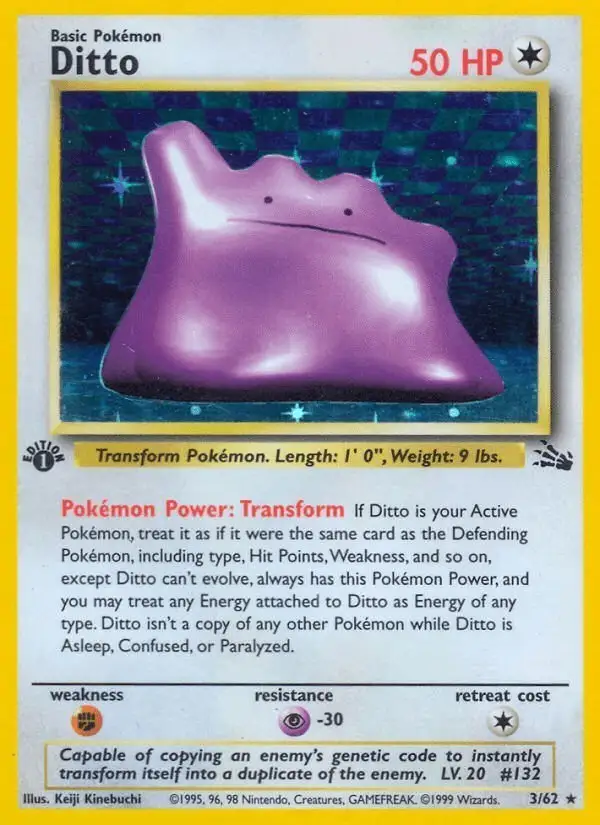 Ditto #3 Fossil PSA 10