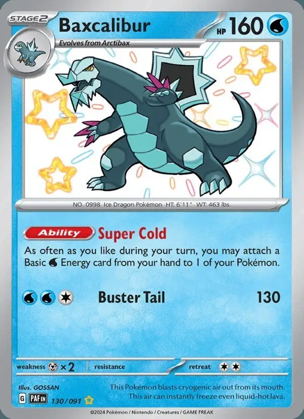 Baxcalibur #130 Paldean Fates PSA 10