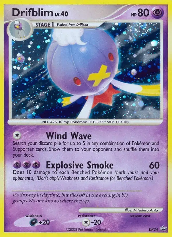 Drifblim #DP34 DP Black Star Promos PSA 10