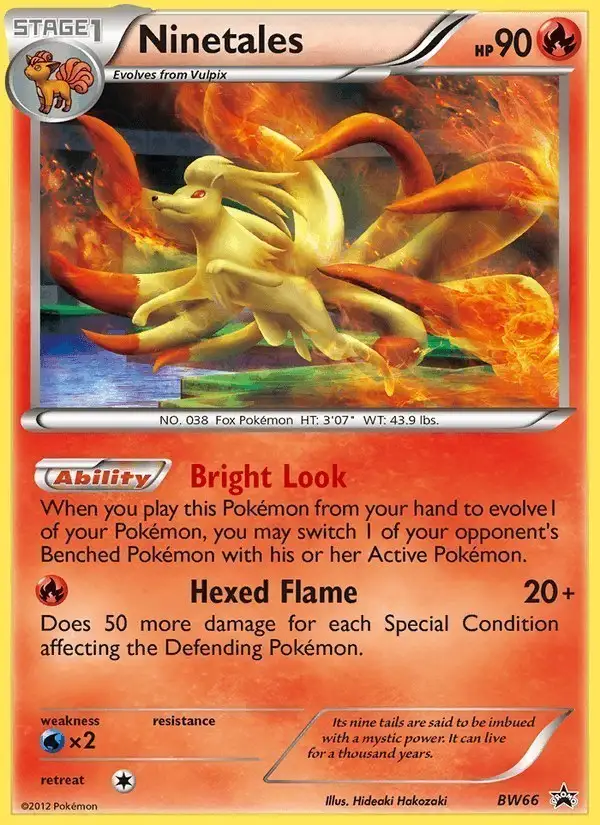 Ninetales #BW66 BW Black Star Promos PSA 10